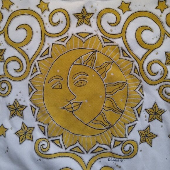 Vintage FunArt Sun Moon Stars Crewneck Sweatshirt - Picture 3 of 8